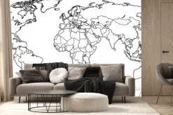 Fototapeta: Rzeczywista mapa świata