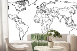 Fototapeta: Rzeczywista mapa świata