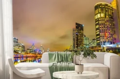 Fototapeta: Rzeki yarra i melbourne skyline.