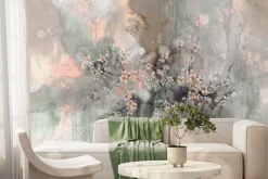 Fototapeta: Sakura po deszczu akwarela