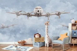 Fototapeta: Samoloty lecące wśród chmur