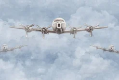 Fototapeta: Samoloty lecące wśród chmur