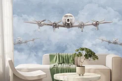 Fototapeta: Samoloty lecące wśród chmur