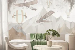 Fototapeta: Samoloty nad górami