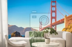 Fototapeta: San francisco krajobraz z widokiem na most