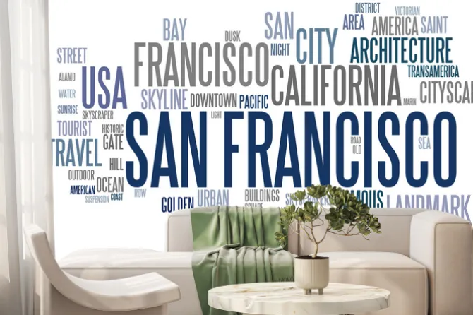 Fototapeta: San francisco word cloud
