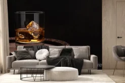 Fototapeta: Scotch whiskey glass