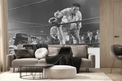 Fototapeta: Sędzia liczący mężczyznę boksera