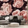 Fototapeta: Seamless floral pattern with peony flowers on summer background,