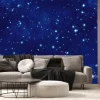 Fototapeta: Seamless outer space background texture. tileable deep royal