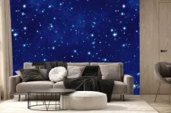 Fototapeta: Seamless outer space background texture. tileable deep royal