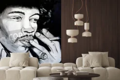 Fototapeta: Sete, france - september 21, 2014: graffiti portrait of jimi