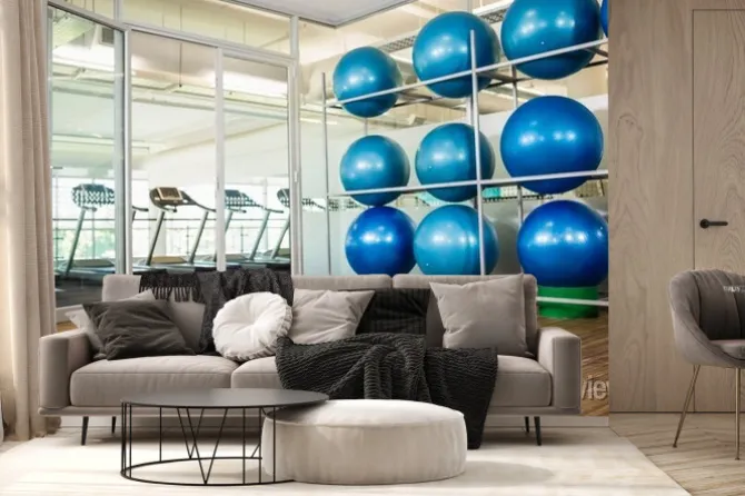 Fototapeta: Siłownia bez ludzi