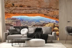 Fototapeta: Skaliste klify z widokiem na pustynie
