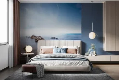 Fototapeta: Skały na mglistym morzu