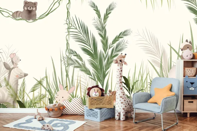 Fototapeta: Słoń w tropikalnej dżungli