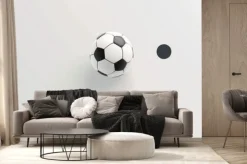 Fototapeta: Soccer ball with colorful geometric shapes
