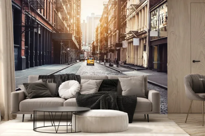 Fototapeta: Słońce na ulicy nowego jorku