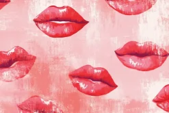Fototapeta: Soczyste czerwone usta