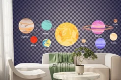 Fototapeta: Solar system na transparecy