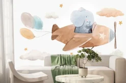 Fototapeta: Słonik w samolocie