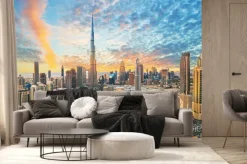 Fototapeta: Spektakularny widok dubaju z lotu ptaka