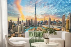 Fototapeta: Spektakularny widok dubaju z lotu ptaka