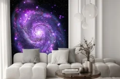 Fototapeta: Spiralna galaktyka w odcieniach fioletowego