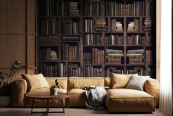 Fototapeta: Stara biblioteczka z książkami