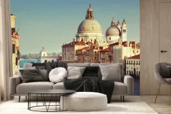 Fototapeta: Stara katedra santa maria della salute w wenecji