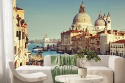 Fototapeta: Stara katedra santa maria della salute w wenecji