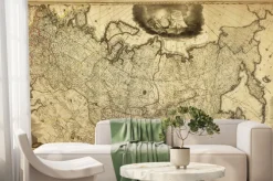 Fototapeta: Stara mapa rosji, wydrukowany w 1786 roku