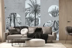 Fototapeta: Stare ryciny palmowe ilustracje prac rolniczych