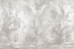 Fototapeta: Starożytne łuki z tropikalną roślinnością