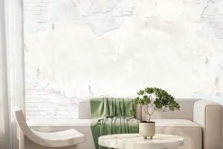 Fototapeta: Stary ceglany mur z pęknięciami