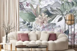 Fototapeta: Storczyki wśród tropikalnej roślinności