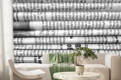 Fototapeta: Stos gazet w czerni i bieli