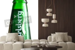 Fototapeta: St.petersburg, rosja - 20 stycznia 2016: butelka piwa carlsberg