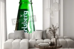 Fototapeta: St.petersburg, rosja - 20 stycznia 2016: butelka piwa carlsberg