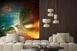 Fototapeta: Streszczenie grunge z trąbką