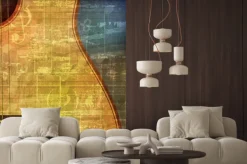 Fototapeta: Streszczenie grunge z gitarą akustyczną