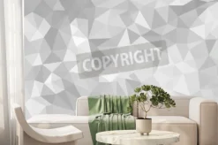 Fototapeta: Streszczenie szare t? o, nisko poliureturek w kszta? cie trójk?