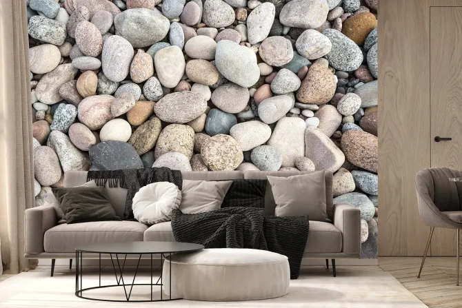 Fototapeta: Struktura kamieni z bliska plaża