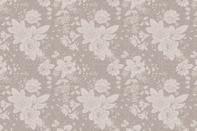 Fototapeta: Subtelne kwiaty na beżowym tle