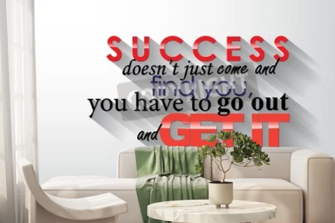 Fototapeta: Success quote