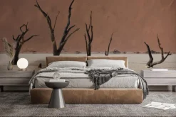 Fototapeta: Suche drzewa na piaszczystej pustyni