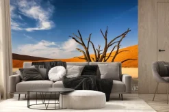 Fototapeta: Suche drzewo na środku pustyni