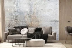 Fototapeta: Surowy wzór jasnoszarego betonu