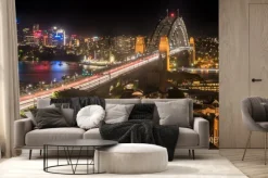 Fototapeta: Sydney harbour bridge w nocy
