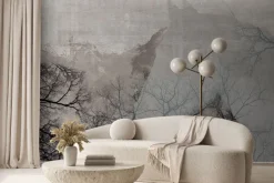 Fototapeta: Sylwetka konia wśród drzew